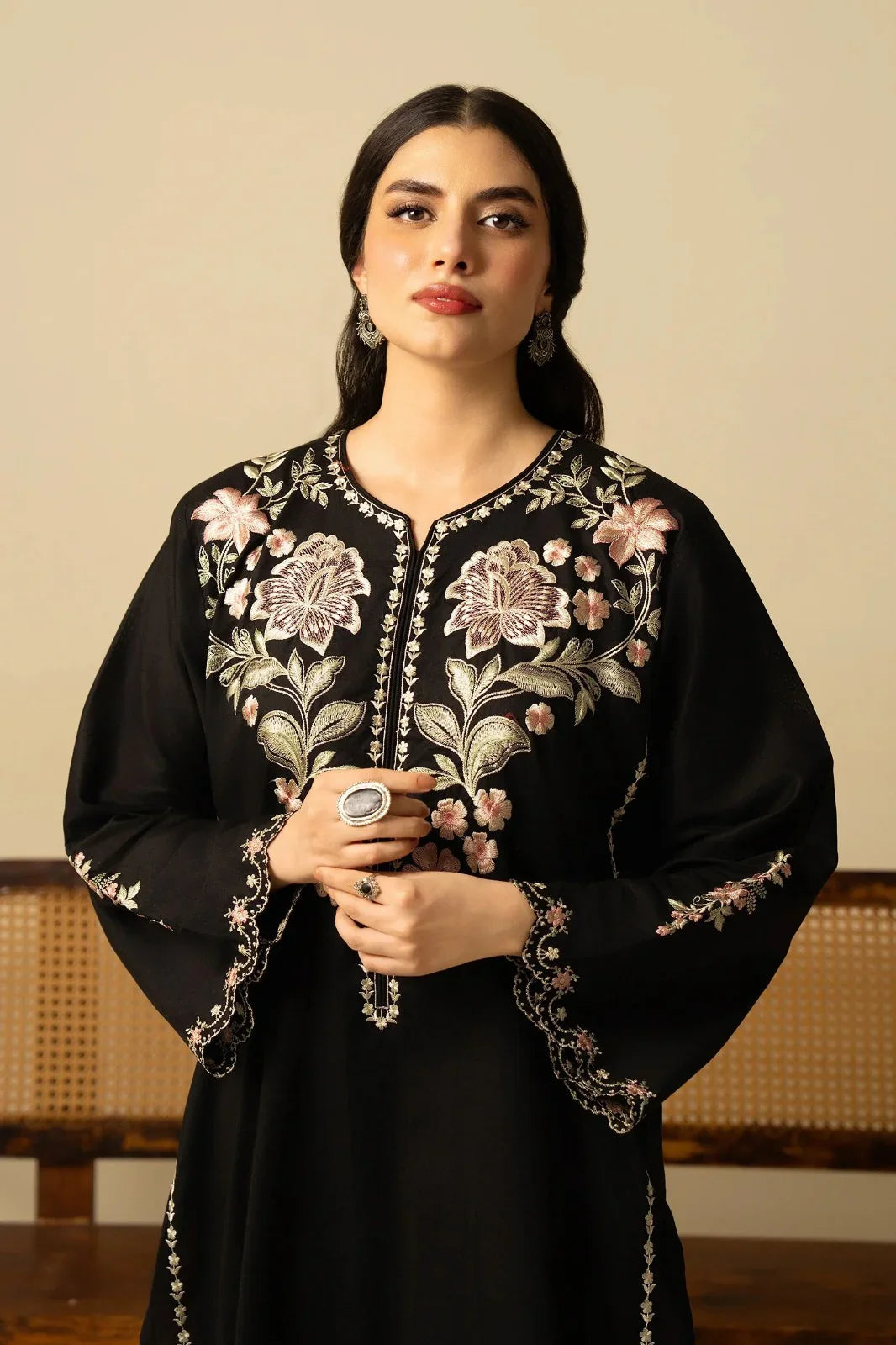 Midnight Grace Embroidered Suit