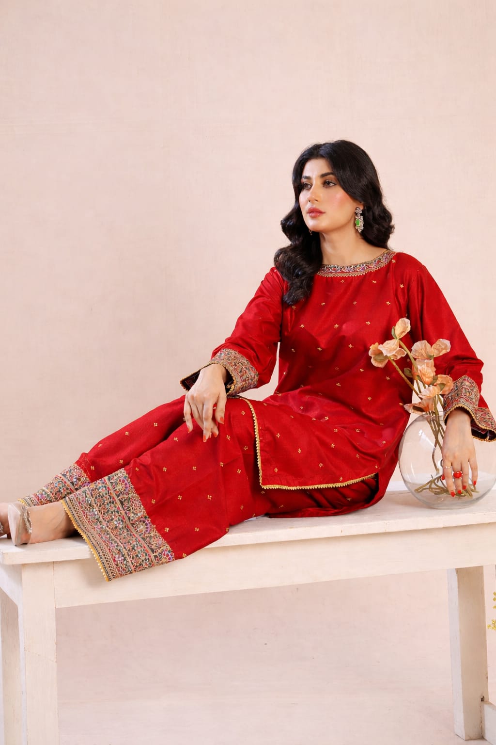 blooming-red formal (3-piece)
