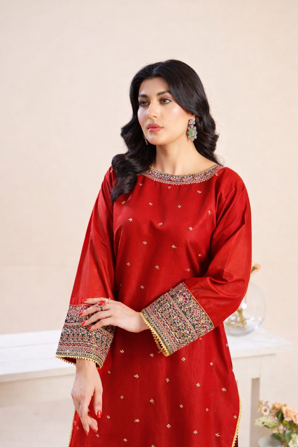blooming-red formal (3-piece)