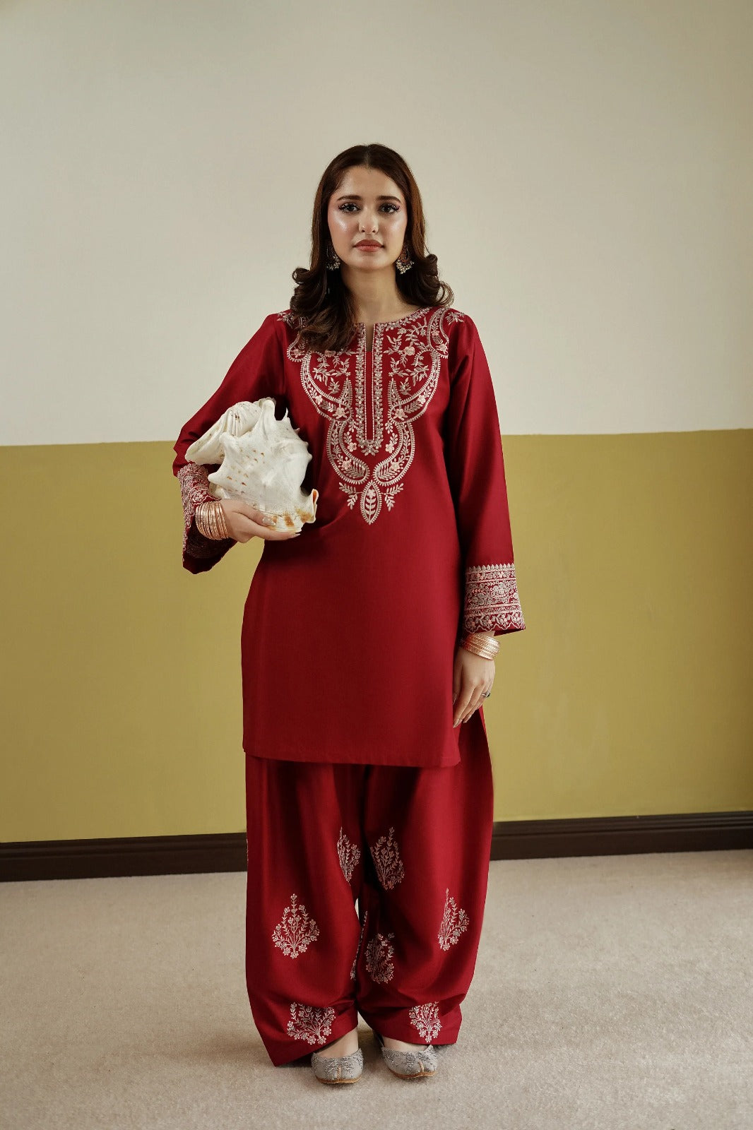 Crimson Grace - Embroidered 2PC