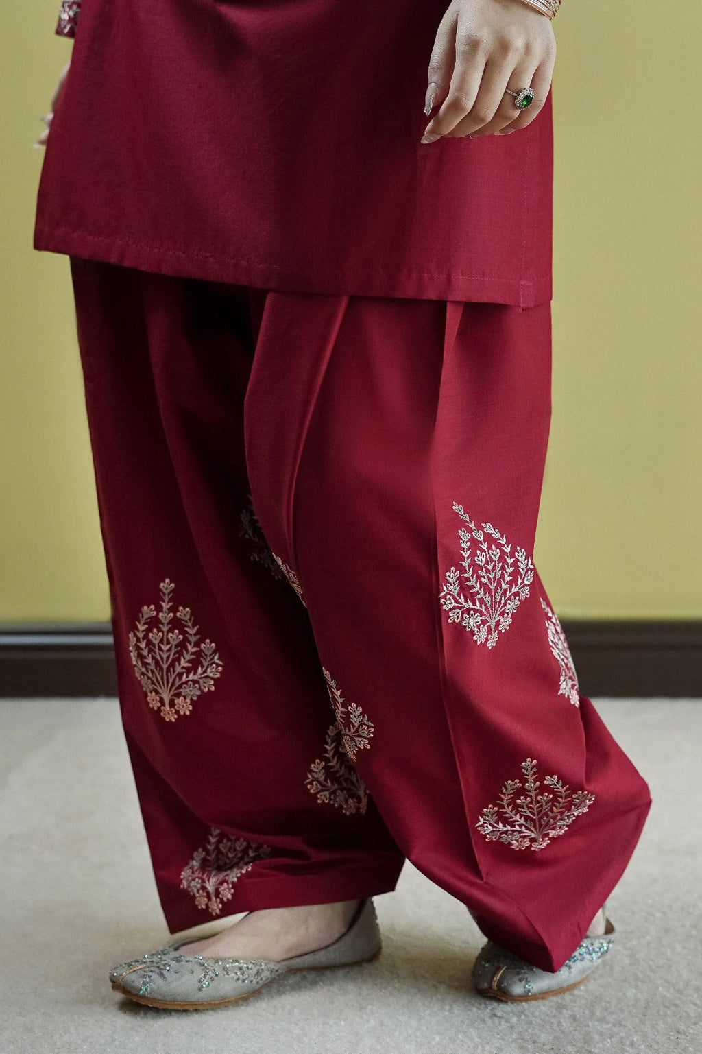 Crimson Grace - Embroidered 2PC