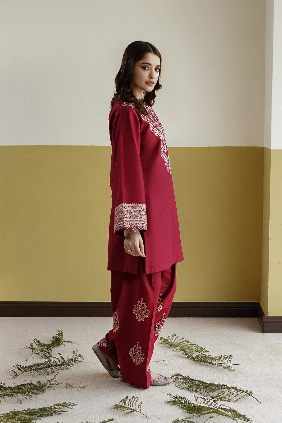 Crimson Grace - Embroidered 2PC