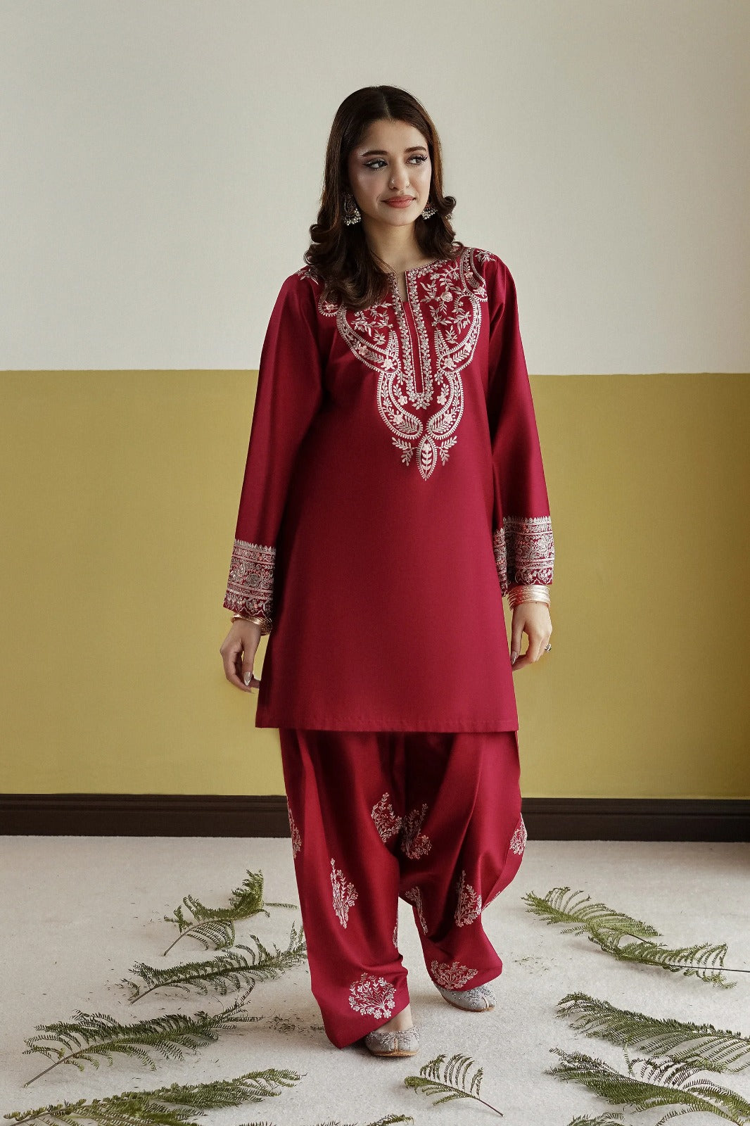 Crimson Grace - Embroidered 2PC