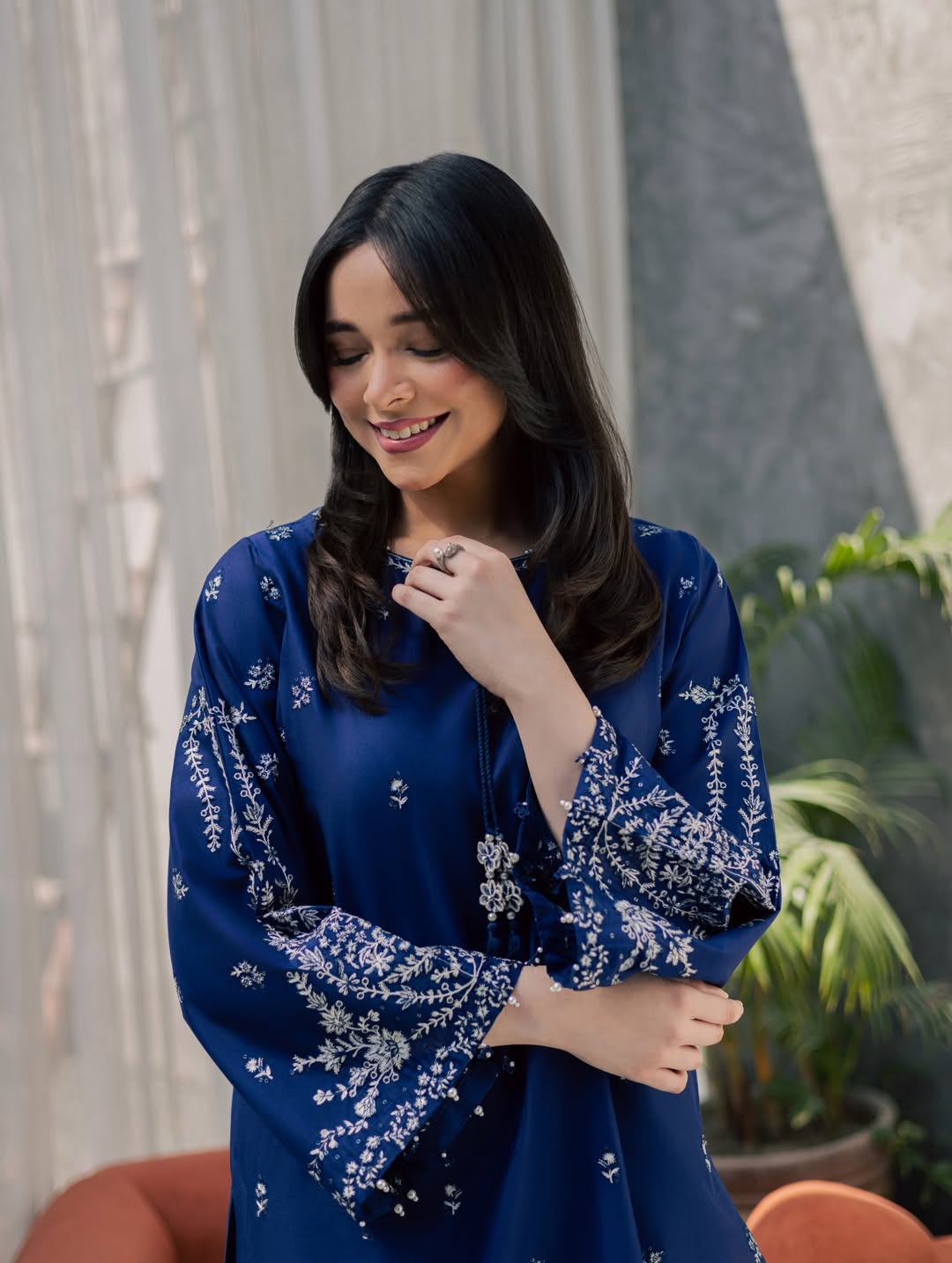 Blue Nairobi 2Pc - Embroidered Lawn Dress